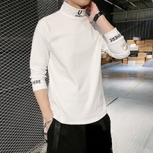 Embroidery Turtleneck Streetwear Casual T-shirts