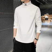 Embroidery Turtleneck Streetwear Casual T-shirts