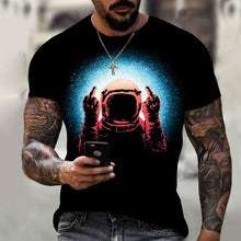 Space & Astronaut design men T-shirt