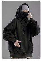 r High collar hoodie